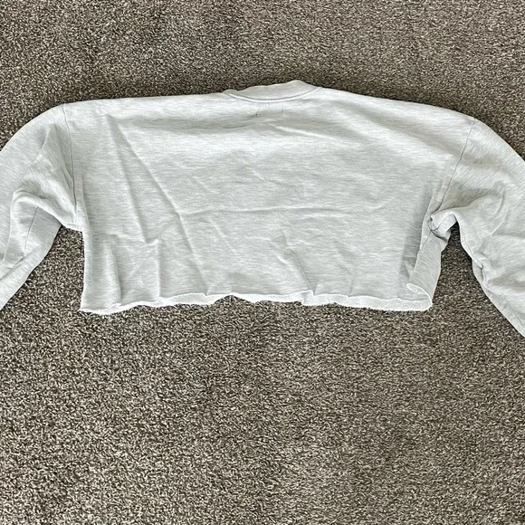 Joah Brown Light Gray Ribbed Top - Picture 2 of 4